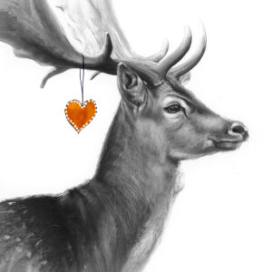 Deer Christmas Card - Lucy Boydell